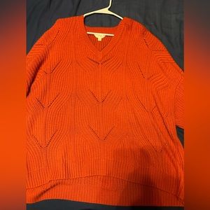 Terra&sky sweater, walmart brand, orange, size 4x